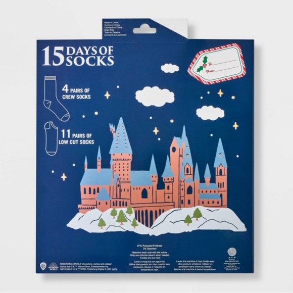 Harry Potter Hogwarts Express 15 Days of Socks Advent Calendar - Picture 2 of 4